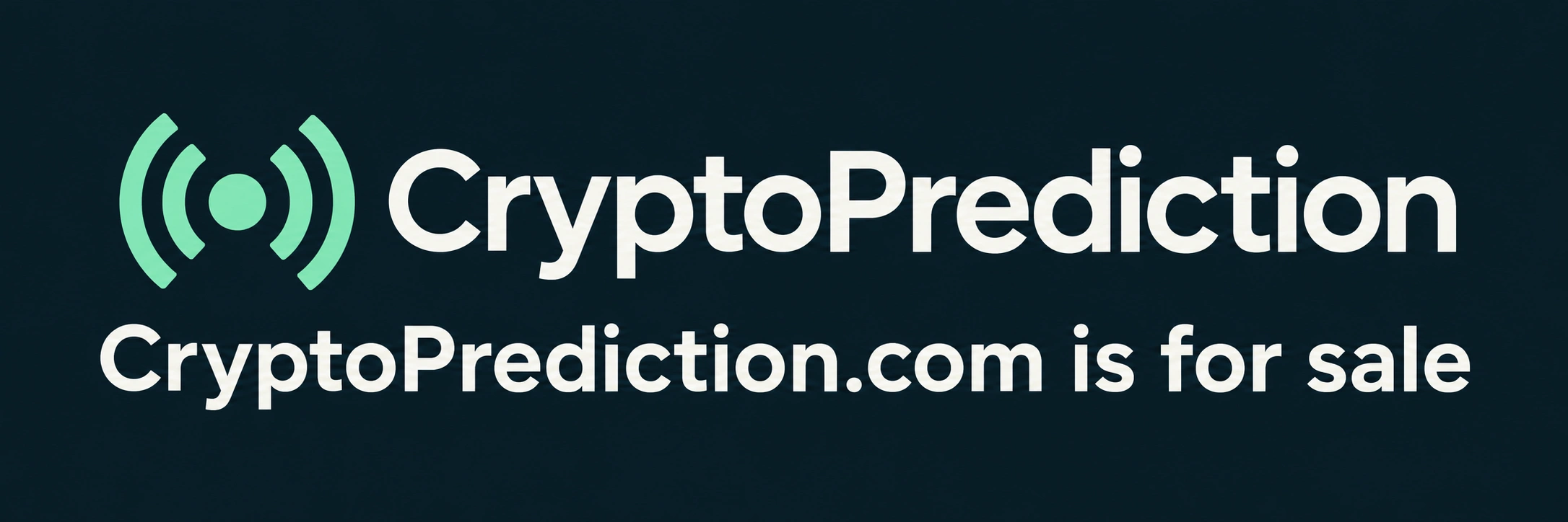 CryptoPrediction. CryptoPrediction.com is for sale